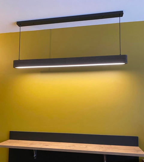 Suspension en carton pégase accroché au plafond vu de face